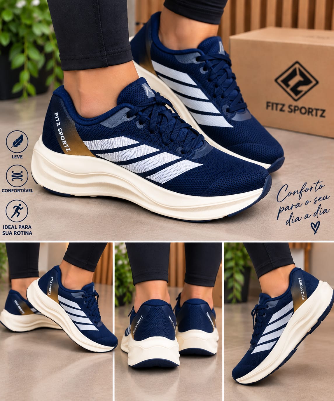 Tênis FitZ Sportz Feminino – Conforto e Leveza